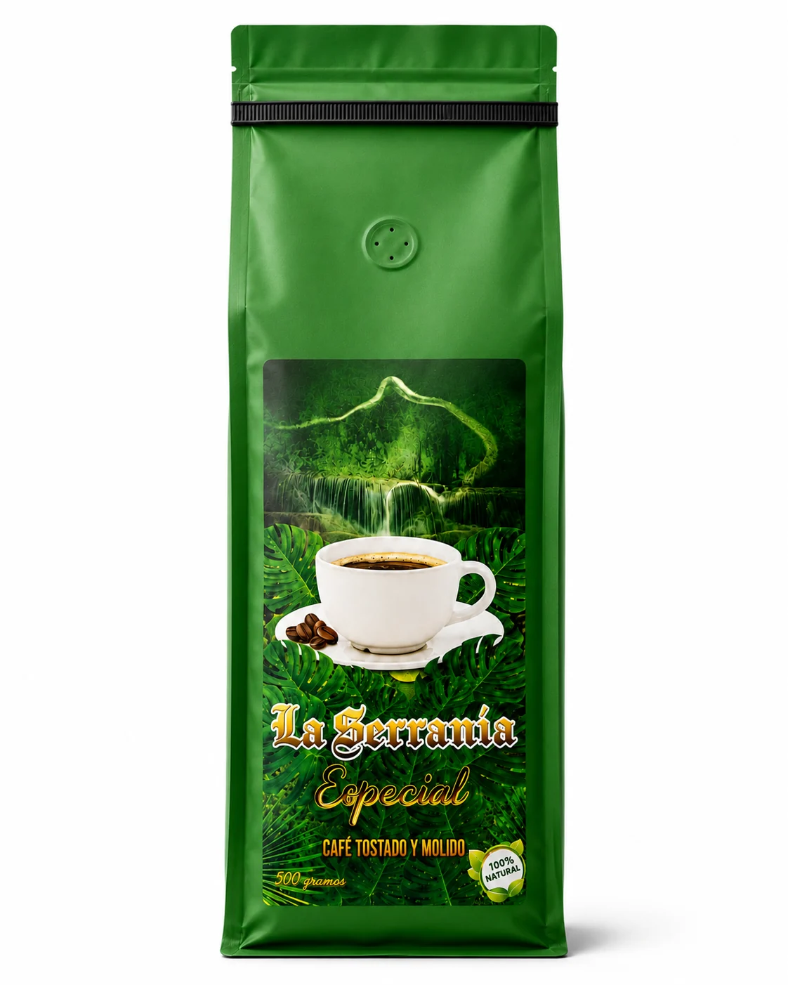 Empaque de Café La Serranía del Sur, Línea Especial 500 g