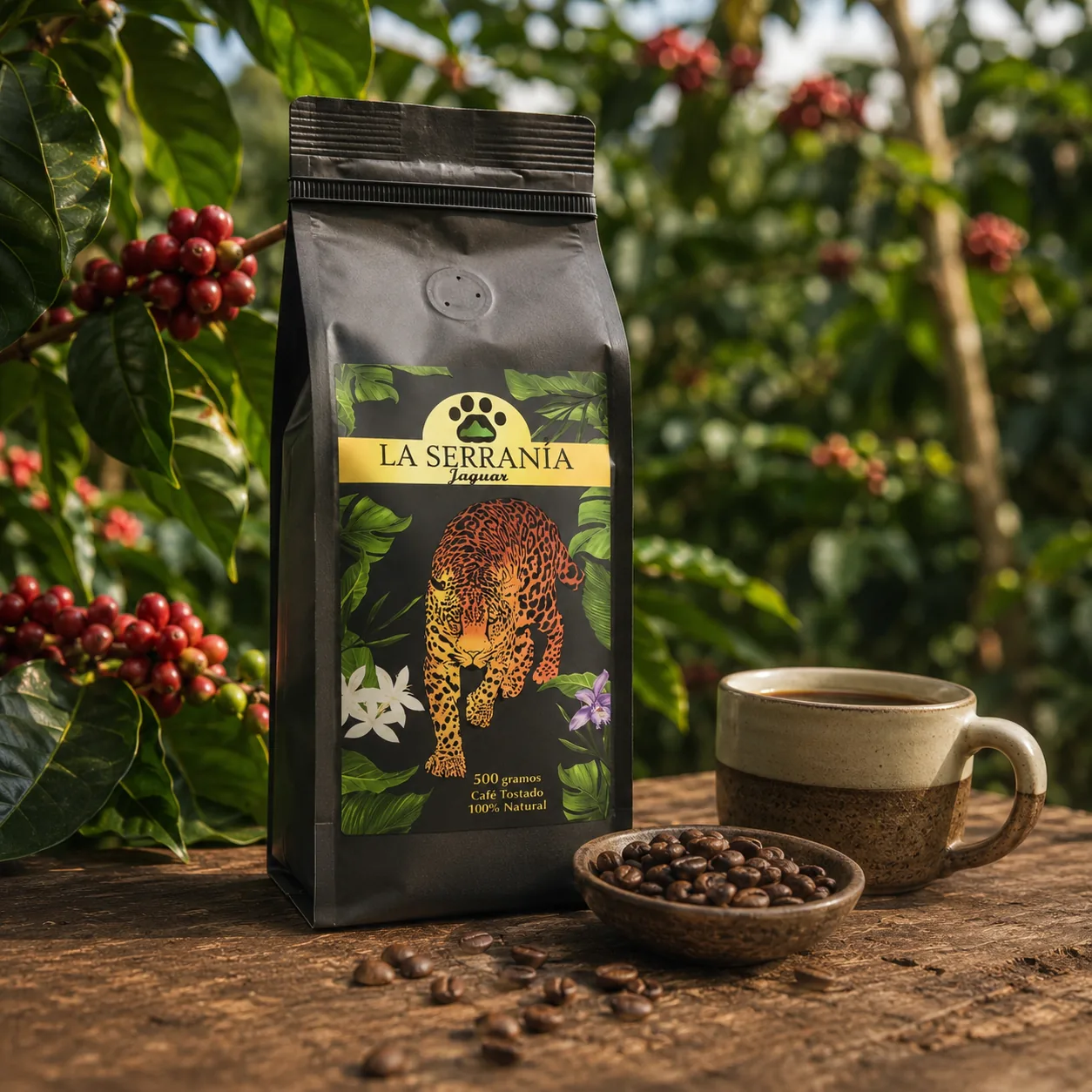 Café La Serranía del Sur en su entorno natural de la Serranía de San Lucas